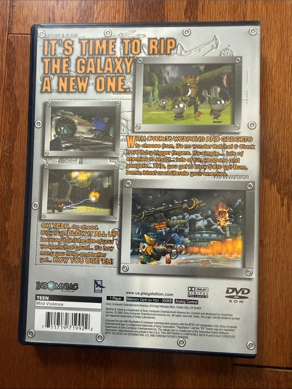 Ratchet & Clank PlayStation 2 PS2 Greatest Hits Action Adventure Game